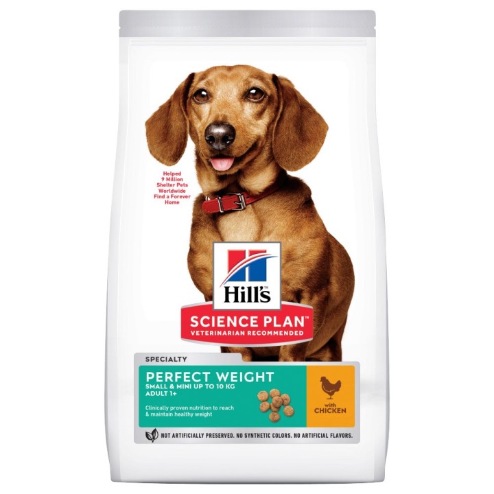 Hill's Science Plan Adult 1+ Perfect Weight Small & Mini mit Huhn - 6 kg