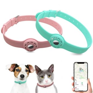 Neues Anti-Verlust-Halsband für Haustiere und Katzen aus Silikon für den Apple Airtag, Schutz-Tracker, Anti-Verlust-Positioni