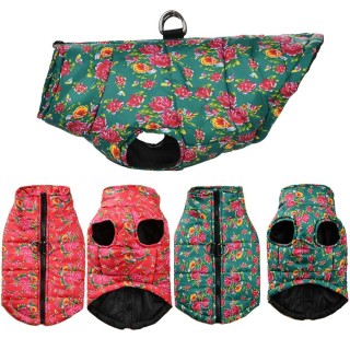 Hundekleidung Warme Weste für kleine mittelgroße Hunde Katzen Herbst Winter Welpenjacke Winddichter Haustiermantel Französisc