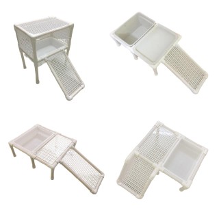 Schildkröten-Sonnenplattform, Kletterregal für kleine Reptilien, Schildkröten, Molche B