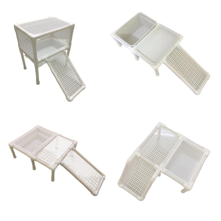 Schildkröten-Sonnenplattform, Kletterregal für kleine Reptilien, Schildkröten, Molche B