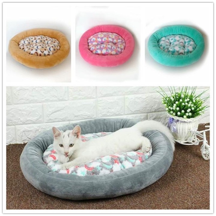 Wildleder Oval Kennel Warme Katze Kennel Haustier Kennel Hund Matratze Pet Supplies S