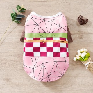 Haustierkostüm Japanischer Anime Dämon Slayer Katze Kleine Hundewelpenkleidung Cartoon Kostüm M