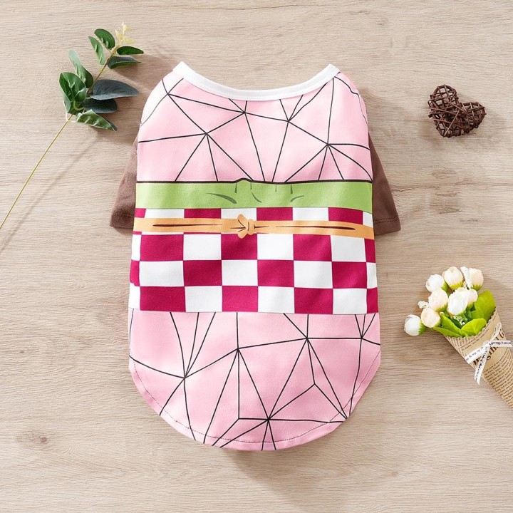 Haustierkostüm Japanischer Anime Dämon Slayer Katze Kleine Hundewelpenkleidung Cartoon Kostüm M