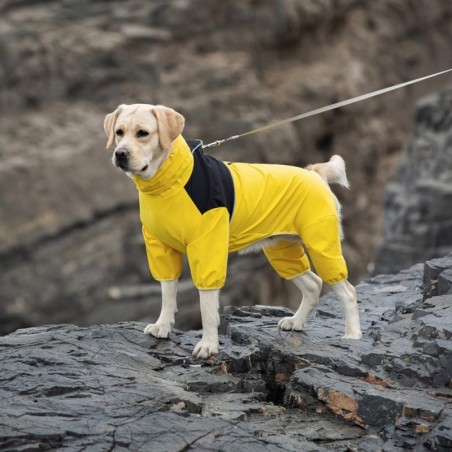 Mittlerer und großer Hunde-Regenmantel, Labrador, Golden Retriever, Shiba Lnu, vier Fuß, wasserdichte Hundekleidung, Anti-Stu