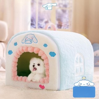 Herbst und Winter Hund Warm und Verdickt Jurte Großohr Hund Joint Gebogene Haus Nest Katze Nest Kleine Hund Haustier Nest S (