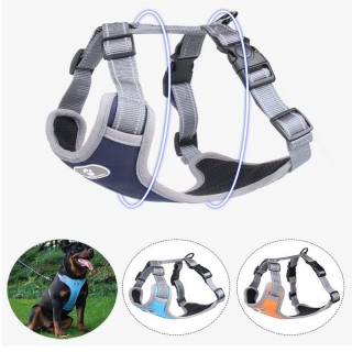 Hundegeschirr-Leinen-Set, reflektierendes verstellbares Hundehalsband, Hundeleine, kleine und mittelgroße Hunde, Zubehör für