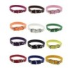 Halsband für Haustiere mit Schnalle in reiner Farbe S weiß