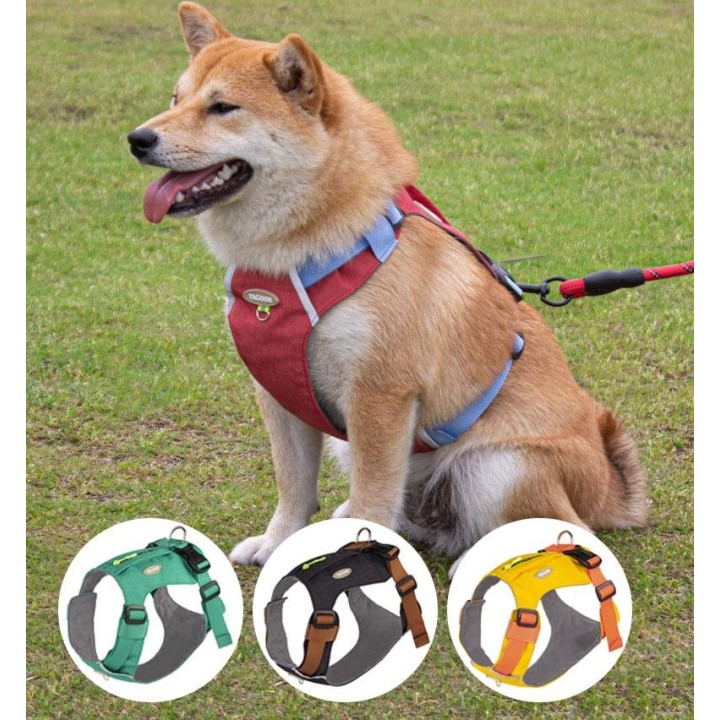 Personalisierte reflektierende Nylon-Traktionsweste für Hunde, mittelgroßes bis großes Hundegeschirr, Akita Inu Traktions-Hun