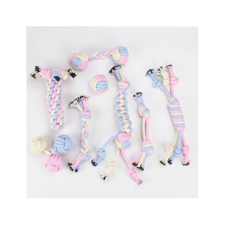 Haustierspielzeug, superweich, verschleißfest, Baumwollseil, für Haustiere, für den Innen- und Außenbereich H