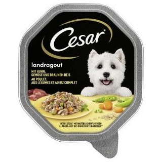Cesar Landragout mit Huhn, Gemüse und braunem Reis