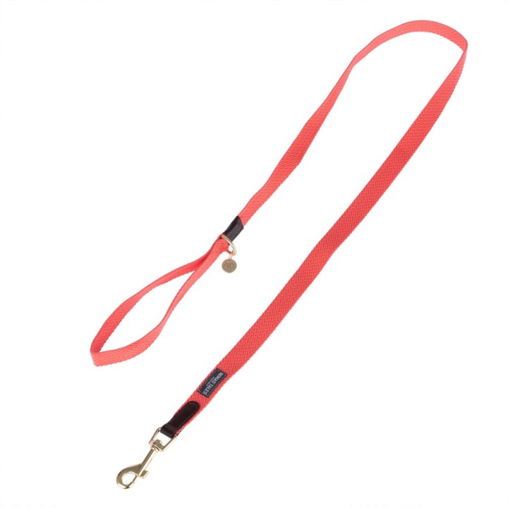 Nomad Tales Bloom Halsband, coral - Passende Leine: 120 cm lang, 20 mm breit