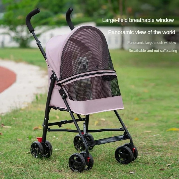 Kinderwagen für Haustiere, Katzen und Hunde, Teddy-Kinderwagen für Hunde und Katzen, leicht und zusammenklappbar, für kleine