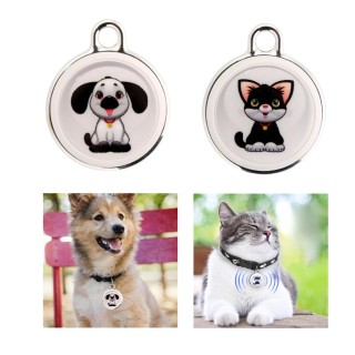 Mini Wireless Pet Hidden Smart Anti Lost Tracking-Gerät mit App für Hunde und Katzen Locator Haustierhalsband Zubehör