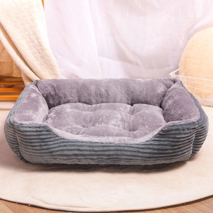 Rechteckiges Hundebett, Schlafsack, Zwinger, Katze, Welpe, Schlafsofa, Haustierhaus, Winter, warme Betten, Kissen XS 45x31cm