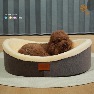 Offene Katzenhütte, reichhaltiges Barrenbecken, spezielle Schlafmatte für Haustiere, warme und verdickte Haustierhütte, für a