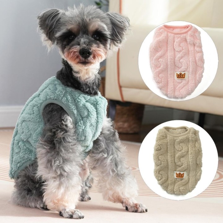Warme Hundekleidung für kleine mittelgroße Hunde Katzen Herbst Winter Outdoor Welpen Fleece Sweatshirt Schnauzer Französische