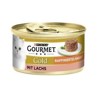 Purina Gourmet Gold raffiniertes Ragout mit Lachs