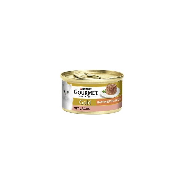 Purina Gourmet Gold raffiniertes Ragout mit Lachs