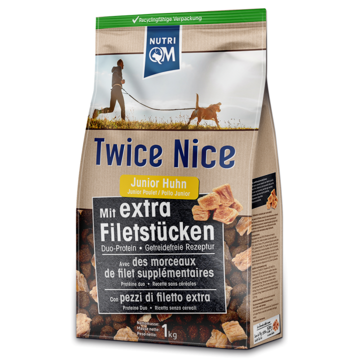 NutriQM Twice Nice Huhn Junior, 1 kg.