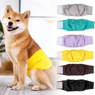 Reusable Male Dog Diaper Pet Physiological Pants Washable Dog Sanitary Panties Waterproof Nappy Belly Band Wrap Diapers perro