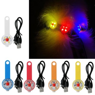 Haustierlicht für den Außenbereich, USB-aufladbares Hundelicht, Halsbandlicht für Nachtlauf, Camping, Hundehalsbandlicht, Cli