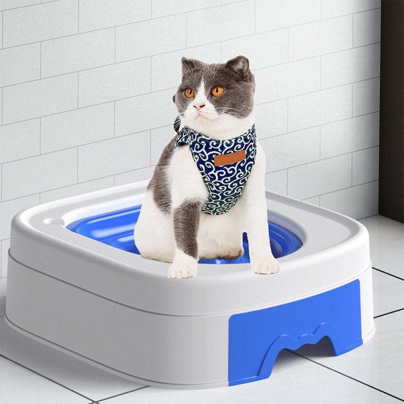Neueste Katzentoilette Dritte Generation Selbstaufstellender Katzentoilettentrainer Praktische Katzentoilette Funktionelle Ka