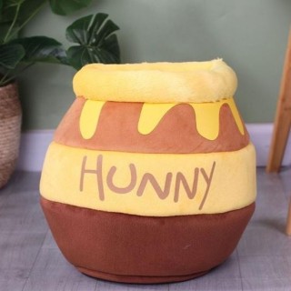 Honey Pot Katzenbett Winter Warm Katzenschlafsack Halbfest Cartoon Katze