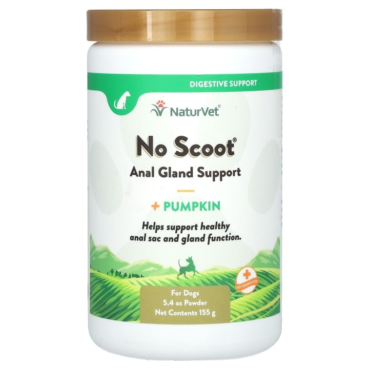 NaturVet, No-Scoop Anal Sweat Support + Kürbis, für Hunde, 155 g (5,4 Unzen)