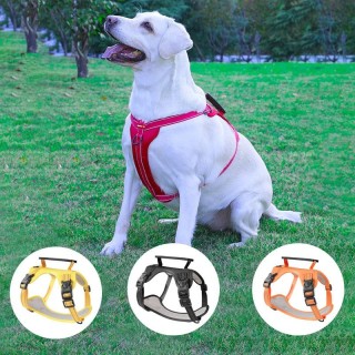 Großes und mittelgroßes neues Hundegeschirr Zugseil Hundegeschirr Hundeleine Hundegurt reflektierend einziehbar solide vier J