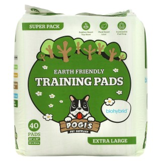 Pogi's Pet Supplies, Umweltfreundliche Trainingspads, Extragroß, 40 Pads