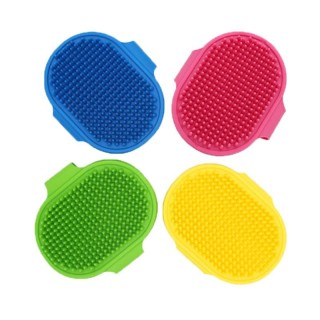 Hundebadebürste, weicher Gummi-Waschhandschuh für Katzen, praktischer Kamm zum Entfernen von Haaren und Fell, Massage- und Re