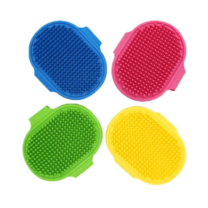 Hundebadebürste, weicher Gummi-Waschhandschuh für Katzen, praktischer Kamm zum Entfernen von Haaren und Fell, Massage- und Re