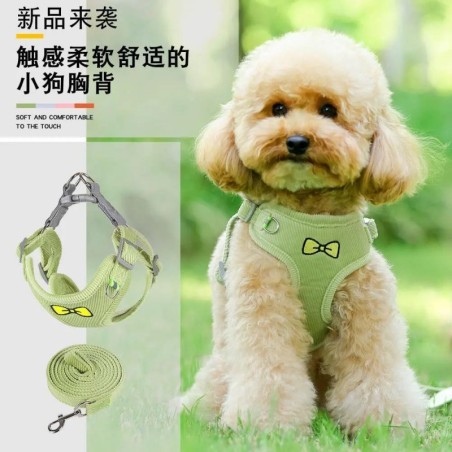 Neu Hund Leine Weste Typ Teddy Welpen Brustgurt Reflektierende Haustier Brustgurt S himmelblaue