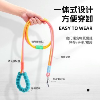 Anti-Verlust-Artefakt für Haustiere, doppelsträngige, verstellbare Crossbody-Leine zum Gehen mit Hunden 1cm 1.6m