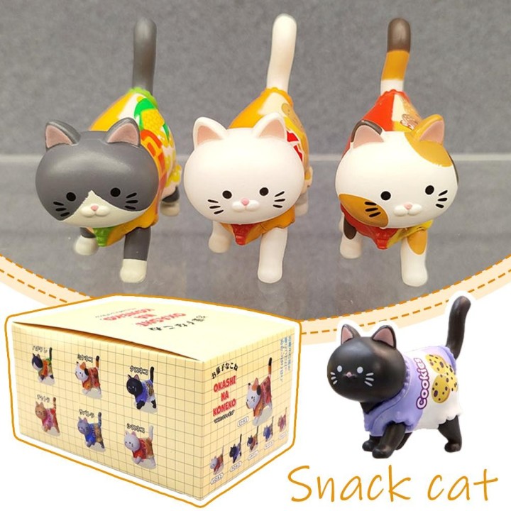 Snack Katze Walking Kätzchen Tragen Süßigkeiten Lebensmittel Verpackung Ornamente Box Spielzeug Blind 6 Boxed Tasche P7I5 1pc