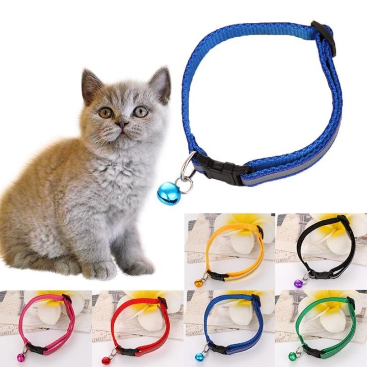 Reflektierendes Glockenhalsband für Hunde und Katzen, Kätzchen, Chihuahua, verstellbares kleines Hundehalsband, Haustierprodu