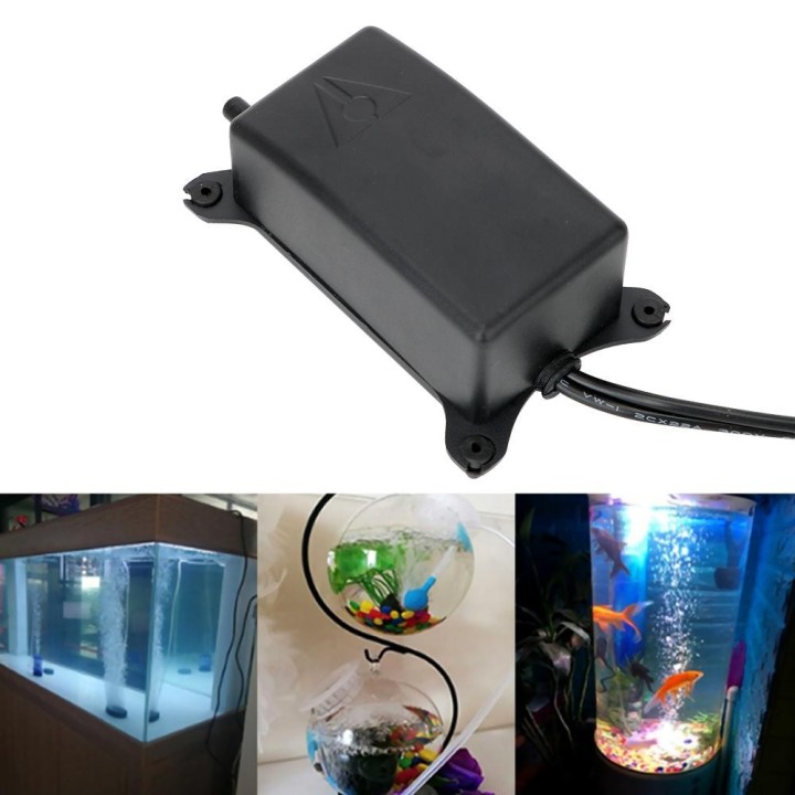 Aquarium Sauerstoffpumpe 2 W Anti-Rutsch Sauerstoff Erhöhung Pumpe Fisch Tank Luftpumpe Geräuschlos EU/US Stecker US plug