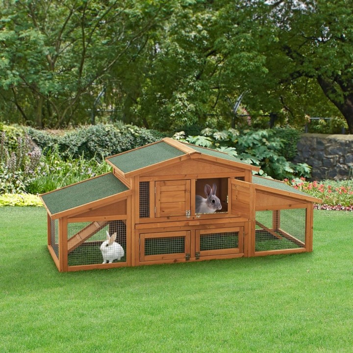 Kaninchenstall Schmitten - 72x180x62cm