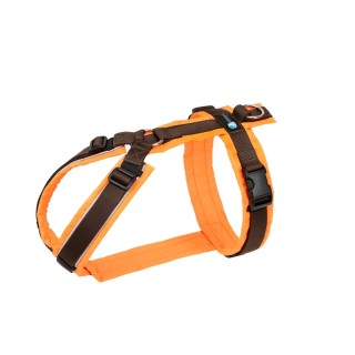 annyx Brustgeschirr Protect leuchtorange/ braun XXS