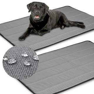 Hundebett MATA Grey Codura Waterproof, S, M, L, XL S - 70x50 cm grau