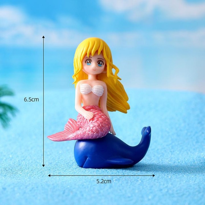 Hübsche Meerjungfrau-Figuren für Aquarium, künstliche Meerjungfrau-Ornamente, Aquarium