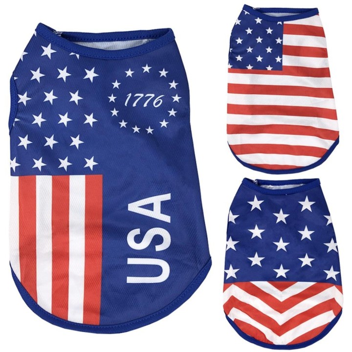 Gestreifte Hundekleidung für kleine Hunde und Katzen, Weste, Kostüm, dünnes, atmungsaktives Welpen-T-Shirt, Chuihuahua, Pullo