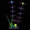 Dekorative Silikon Wasser Gras Fluoreszierende Künstliche Korallen Simulation Wasserpflanzen Aquarium violett