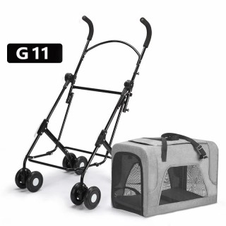 Kleiner tragbarer Klappwagen für Haustiere, Katzen und Hunde