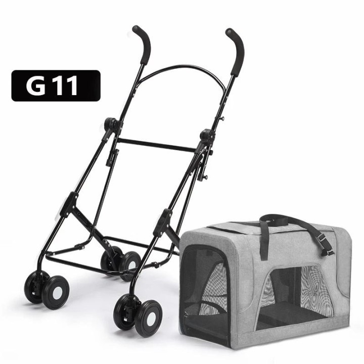 Kleiner tragbarer Klappwagen für Haustiere, Katzen und Hunde