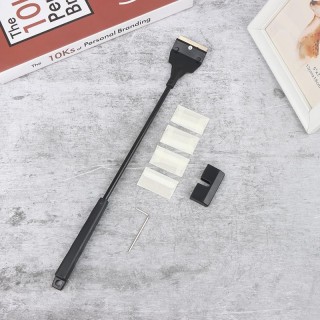 Edelstahl Aquarium Fischtank Algen Schaber Klinge Wasser Gras Reinigung Pinsel as the picture