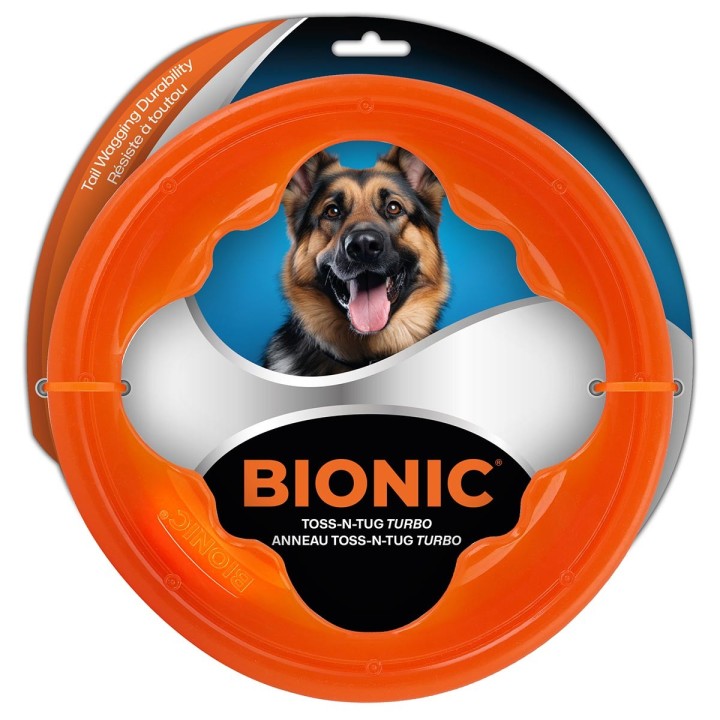 BIONIC Hundespielzeug Toss-N-Tug Turbo
