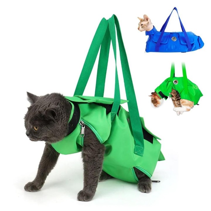 Tragetasche für Haustiere, Reise-Outdoor-Rucksack, Hunde- und Katzenpflege-Rückhaltesystem, feste Taschen, kratzfest, zum Bad