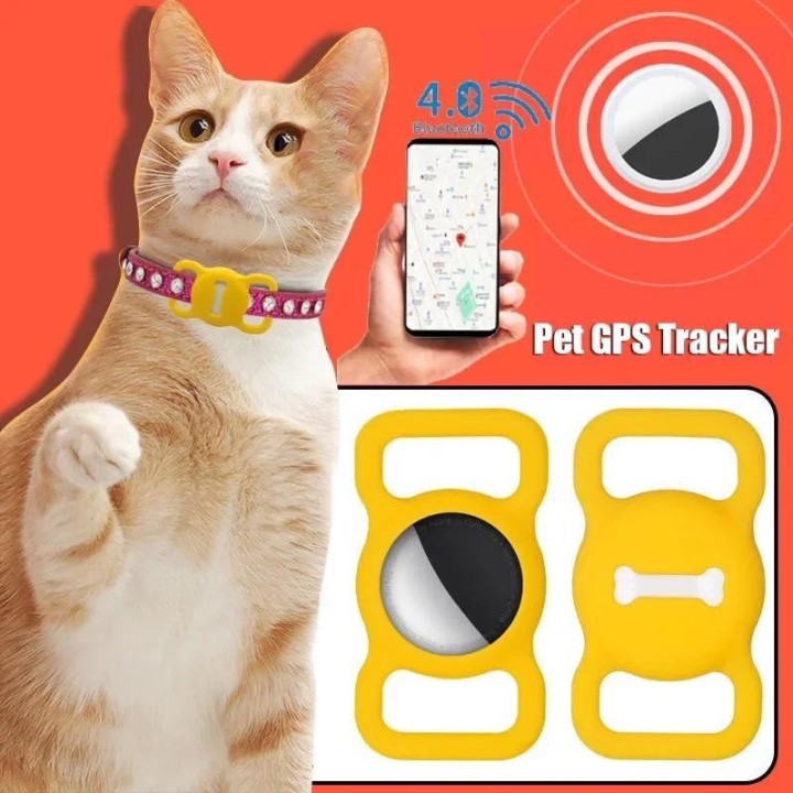 GPS-Tracker für Haustiere, Smart-Locator, Hundemarke, Haustiererkennung, tragbarer Tracker, Bluetooth, für Katzen, Hunde, Vög